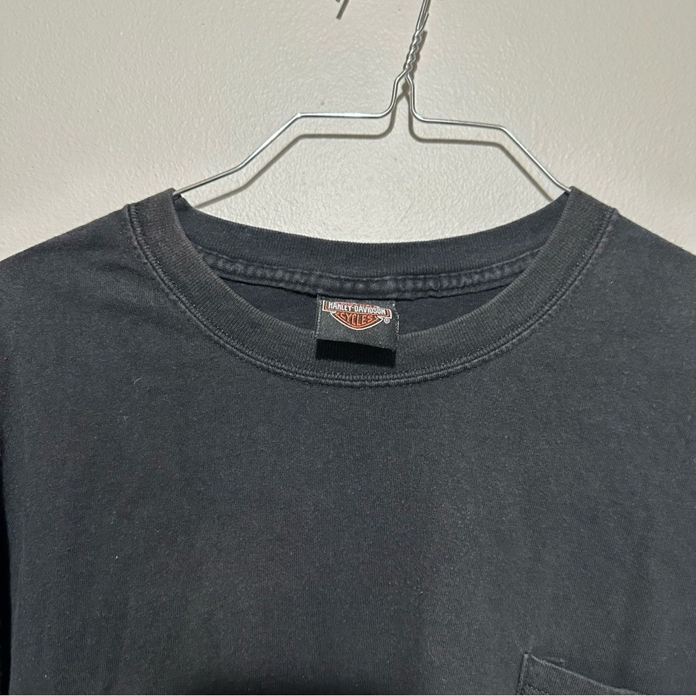 Vintage Harley Davidson LS‎ Shirt Cocoa Beach Men 2XL Made In USA Flames - Picture 3 of 6